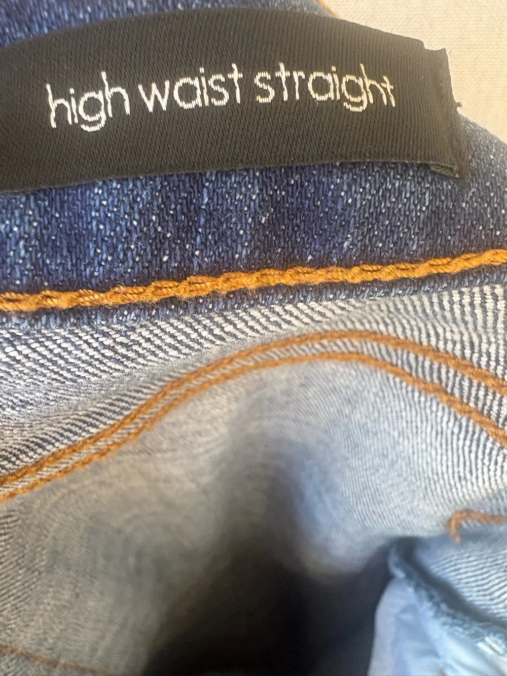 Ella Moss women’s high waist Straight Jeans in Indigo Blue